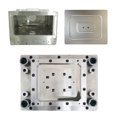 ซื้อ แม่พิมพ์โลหะแบบโปรเกรสซีฟ OEM สำหรับ DC04 สำหรับแผ่นกั้นเตาอบไมโครเวฟ การปั๊มขึ้นรูปขนาดเล็ก online manufacture